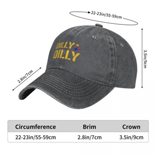Dilly Dilly พร้อมส่ง หมวกเบสบอล ผ้าฝ้าย 100% ผ้ายีน ทรงโค้ง ปรับขนาดได้ เข้ากับทุกชุด สําหรับผู้ชาย และผู้หญิง