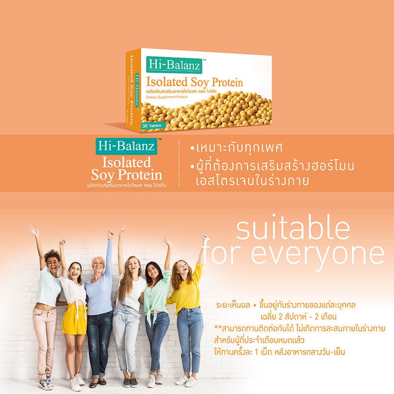 สารสกัดฮอร์โมนหญิงเอสโตรเจน-ถั่วเหลือสกัดธรรมชาติ-hi-balanz-soy-protein-5-กล่อง