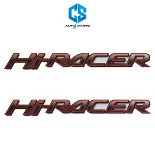 สติ๊กเกอร์ HI-RACER สีแดง ติดข้างท้ายกระบะ MAZDA BT-50 PRO