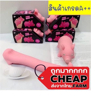 🔥 โล๊ะสต็อก 🔥CHEAP.FARM หมูยืดดดด สกุชชี่ หมูบีบ T2  ของเล่นหมูบีบยืดได้น่ารัก  บริหารมือ ฝึกกล้ามเนื้อของเล่นบีบเล่น