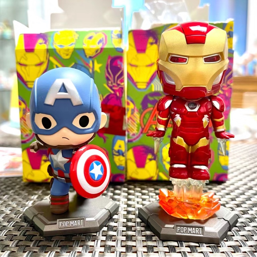 ของแท้-popmart-marvel-avengers-กล่องสุ่ม-เครื่องประดับ-ของขวัญ