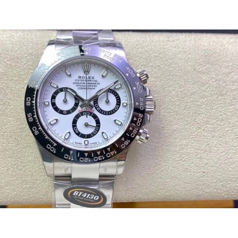 นาฬิกา-rolex-daytona-swiss-1-1-โรงงาน-bt-v2-เครื่อง-4130-เหมือนแท้ที่สุดครับ-ใส่สลับแท้ได้เลย