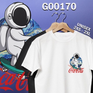 เสื้อยืด COCA-COLA NASA SPACEMAN ASTRONAUT FAMILY TSHIRT COTTON ROUND NECK SUMMER  SIZE READY STOCKอยืด เสื้อผู้ชาย_59