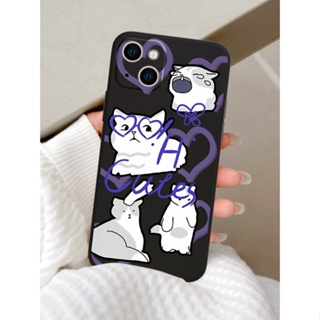 Doodle kitten เคสไอโฟน iPhone 8 Plus case X Xr Xs Max Se 2020 cover เคส iPhone 13 12 pro max 7 Plus 11 14 pro max