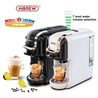 Hibrew 5in1 เครื่องชงกาแฟสด แคปซูลร้อน เย็น สําหรับ Nespresso &amp; Dolce Gusto &amp; K-cup &amp; ESE Pod &amp; Coffee Powder H2