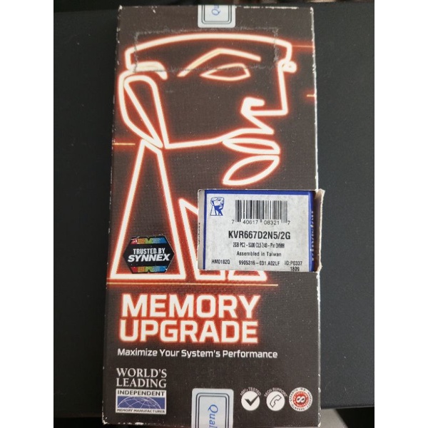 [New ของใหม่]DDR2 2G BUS 667 Kingston รุ่น KVR667D2N5/2G ประกัน SYNNEX ...