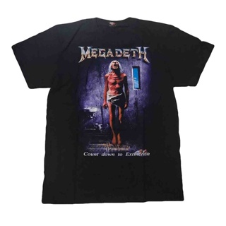 เสื้อยืดแขนสั้น 2020 เสื้อวง Megadeth rock T-shirt เสื้อวงร็อค Megadeth เสื้อยืดวงร็อค_21