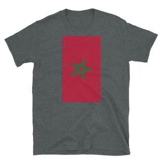 Morocco North Africa Rabat Distressed Flag ShortSleeve Unisex TShirt