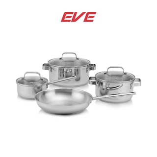 EVE ชุดหม้อกระทะสำหรับเตาแม่เหล็กไฟฟ้า (Induction Cookware Set-4 pcs)