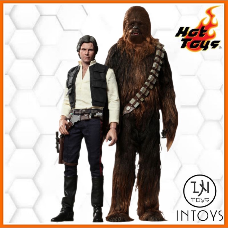 Hot Toys Han Solo And Chewbacca Mms261 And Mms262 Star Wars Episode 4 Star Wars Iv A New 7433