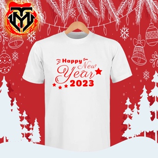 เสื้อยืดMT Welcome 2023 Cotton Fabric (Happy New Year T Shirt) Round Neck TShirt D-10