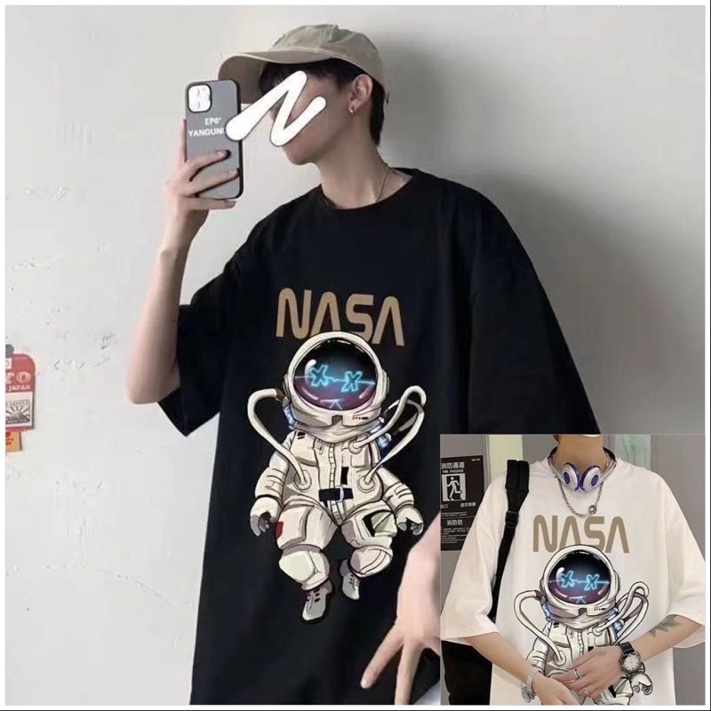 เสื้อยืด-wk-m-5xl-เสื้อยืดชาย-nasa-นักบินอวกาศคอกลม-แขนสั้น-แฟชั่นและการพักผ่อน-s92-30