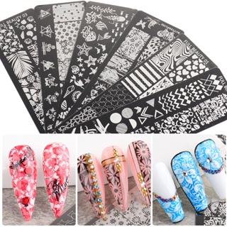 【AG】Nail Stamping Plates Exquisite Manicure Art Making Stainless DIY Template Nail Tool