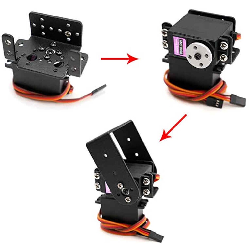 ชุดข้อต่อpan-amp-tilt-bracket-mount-kit-for-servo-motor-ไม่รวมเซอร์โวมอเตอร์