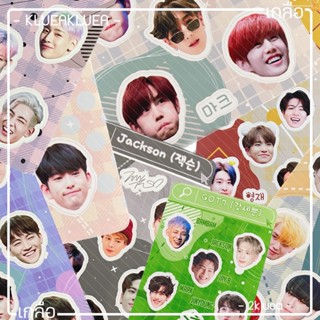 สติ๊กเกอร์ ไดคัท 8+3ชิ้น Got7 ก็อตเซเว่น ขนาด 13.5*7.5 cm.