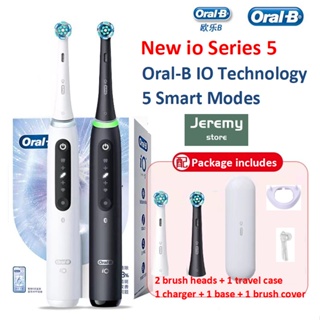 ภาพขนาดย่อของสินค้า(เวอร์ชั่นใหม่) Oral-b iO5 Series แปรงสีฟันไฟฟ้า แบบชาร์จไฟ 5 โหมดอัจฉริยะ พร้อมเทคโนโลยี iO ปฏิวัติวงการ