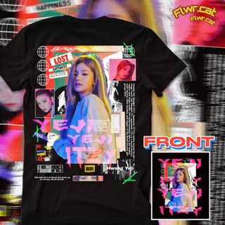 เสื้อวินเทจชาย ITZY HWANG YEJI TEE FLWRCATเสื้อผ้าผู้ชายเสื้อยืดผู้หญิง