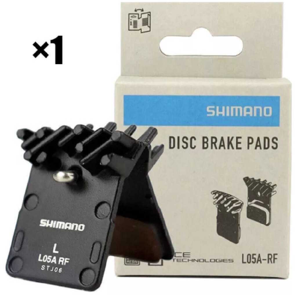 ผ้าเบรค Shimano รุ่น 𝐋𝟎𝟓𝐀 𝐑𝐅 Resin Ice Tech Brake Pads ผ้าเบรคดิสน้ำมัน มีครีบ ใช้กับ Shimano 0685