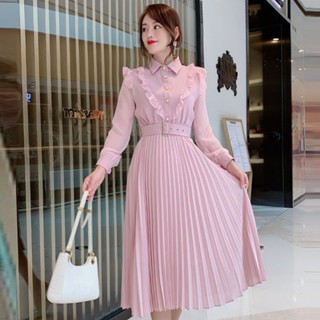 ชุดแฟนซี maxi dress ชุดเดรสกระโปรงยาว เข้ารูป หรูหรา สไตล์เกาหลี ตะวันตก แฟชั่นฤดูใบไม้ผลิ และฤดูใบไม้ร่วง สําหรับสตรี 2022