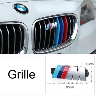 สติกเกอร์โลโก้สัญลักษณ์ 3D โลหะ รูปกระจังหน้ารถยนต์ BMW สําหรับ BMW emblem 5 series 3 G01 F20 G30 F30 F31 E36 E39