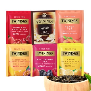 Twinings Flavoured Black Tea ทไวนิงส์ ชากลิ่นผลไม้ (ชนิดซอง)