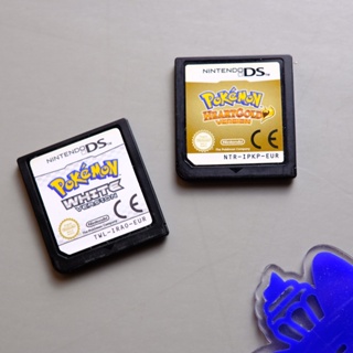 สินค้า ตลับเกม Pokemon DS ภาคภาษาอังกฤษ ของแท้ หายาก Soul Silver Heart Gold Pearl Diamond Black White Platinum มือสอง สภาพดี