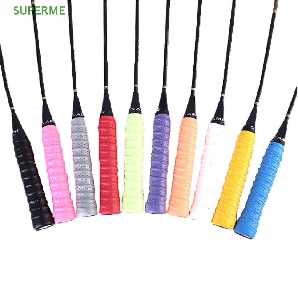 superme-เทปพันด้ามจับไม้เทนนิส-ไม้แบดมินตัน-กันลื่น-ดูดซับเหงื่อ-สําหรับคันเบ็ดตกปลา