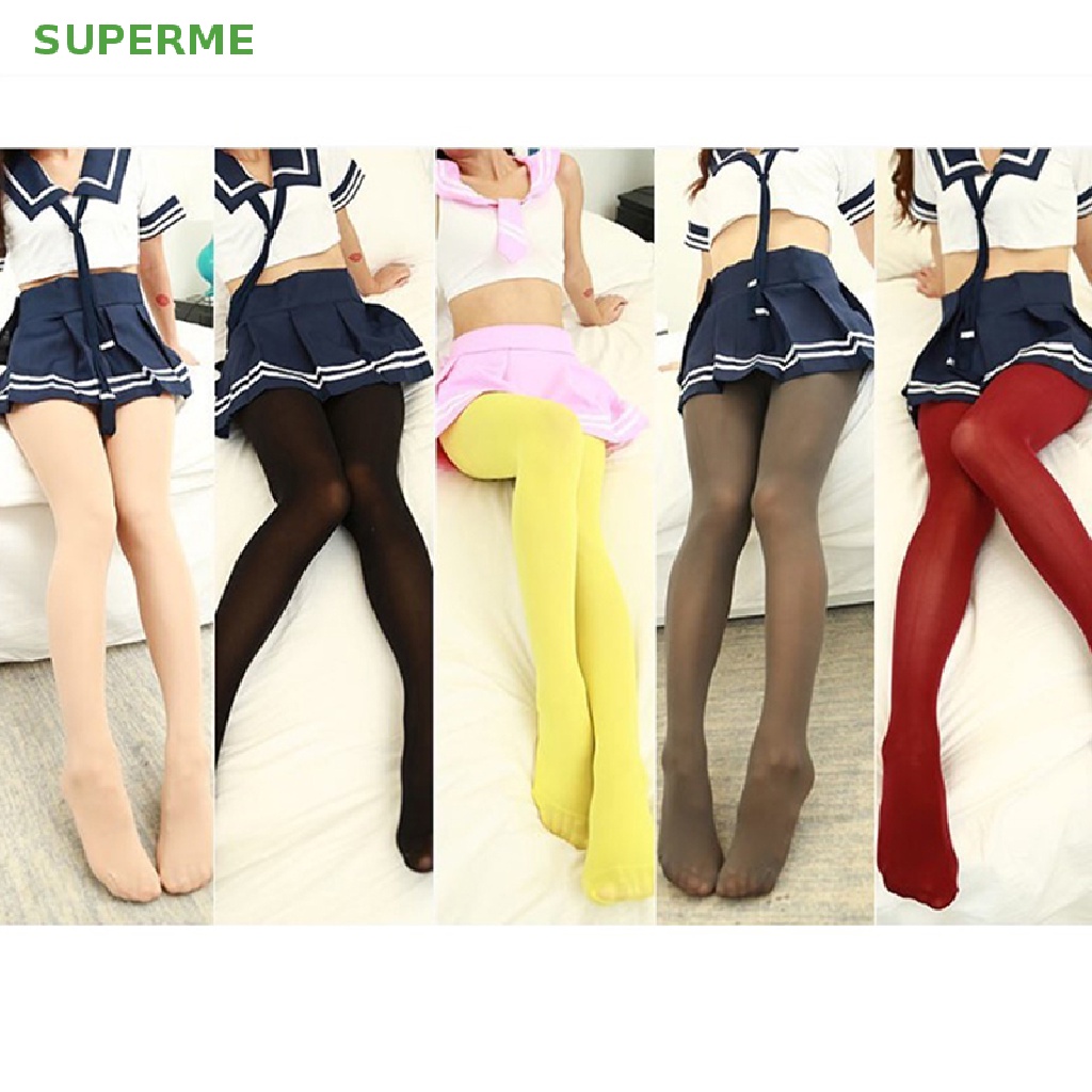 superme-ถุงน่องยาว-ผ้ากํามะหยี่-120d-สีแคนดี้-หลากสี-เซ็กซี่-พลัสไซซ์-สําหรับผู้หญิง