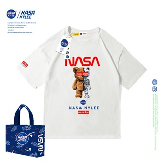 เสื้อยืดผู้หญิง - NASA NYLEE ใหม่ฤดูร้อนคู่ผ้าฝ้ายการ์ตูนร่วมเสื้อยืดแบรนด์น้ําขึ้นน้ําลงของผู้ชายห_29