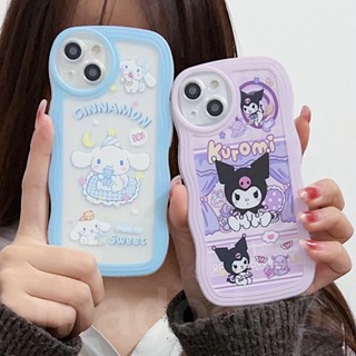 Casing OPPO Reno 10 Pro 8T 8 7 6 5 4 F 5F 4F 8Z 7Z Reno8 Reno7 Z Reno8Z Reno7Z Reno6 Reno5 Reno5F Reno4 Reno4F 4G 5G A91 A57 A39 2016 A77 A16K A16E Cute Waves Edge Fine Hole Cartoon Cinnamon Kuromi Lens protection Airbag Shockproof Soft Phone Case 1STB 15