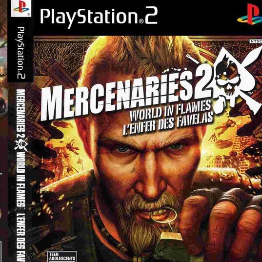 แผ่นเกมส์-ps2-รับประกัน-mercenaries-2-world-in-flames