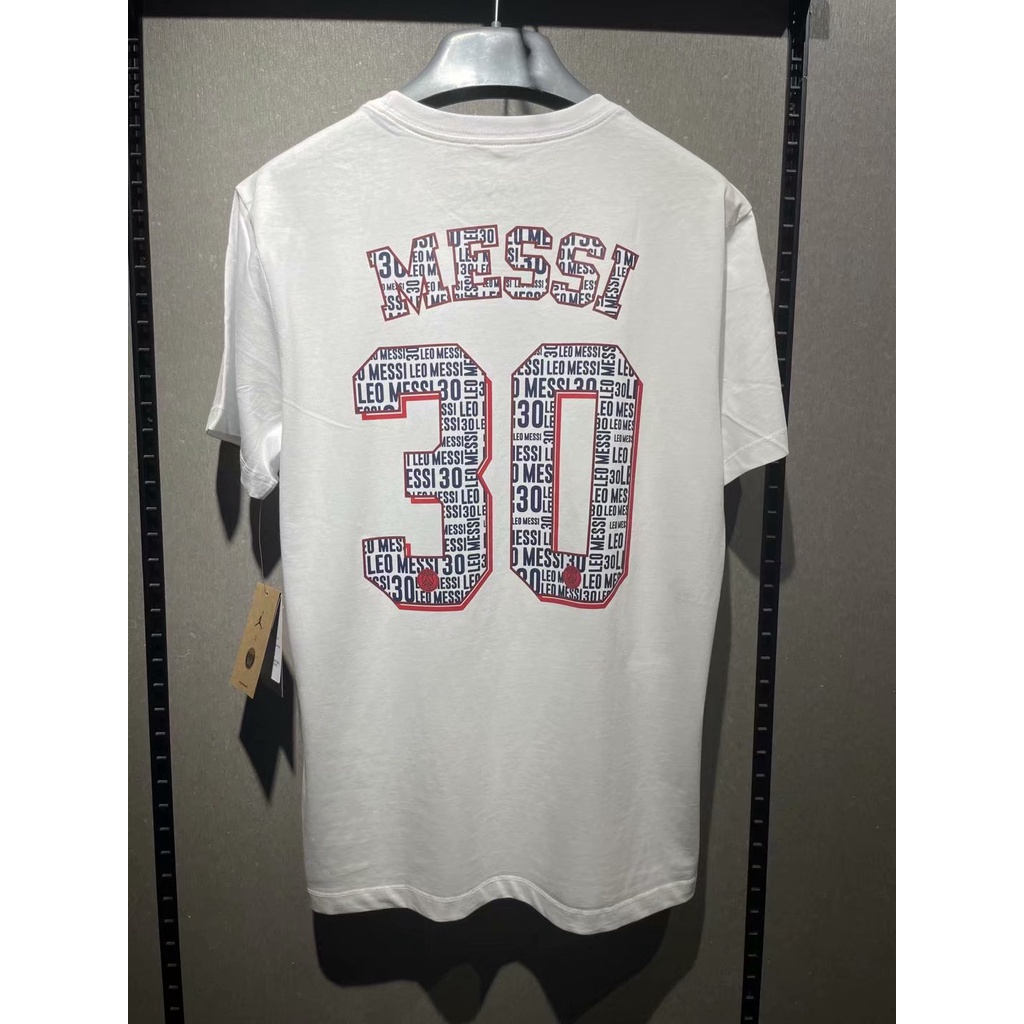 sfs-เสื้อยืดคุณภาพสูง-psg-messi-eiffel-tower-graphic-crest-cotton-t-shirt-jersey-navy-s-2xl