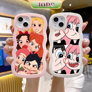 2 In1 เคสโทรศัพท์ ซิลิโคนนิ่ม TPU กันกระแทก ลายเจ้าหญิงคลื่น JODO สําหรับ iPhone 14 13 12 11 Promax 6 6S 7 8 Plus X XR XSMax SE