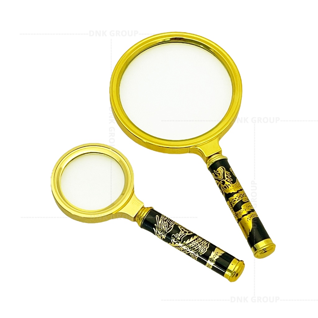 แว่นขยายด้ามจับลายมังกร Magnifier Gold 90,50 mm | Shopee Thailand
