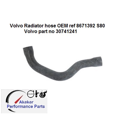 volvo-radiator-hose-oem-ref-8671392-s80-volvo-part-no-30741241