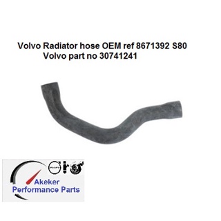 Volvo Radiator hose OEM ref 8671392 S80 Volvo part no 30741241