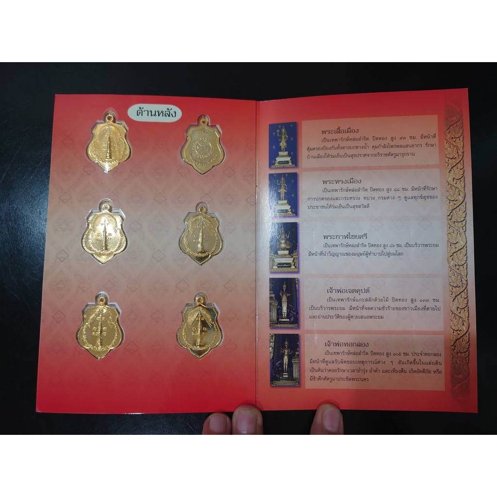 ชุดเหรียญพระหลักเมืองกรุงรัตนโกสินทร์-6-เหรียญ-เนื้อกะไหล่ทอง-หลวงปู่-โต๊ะ-ปลุกเสก-พ-ศ-2518