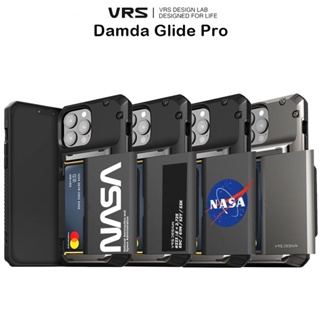 Vrs Damda Glide Pro เคสกันกระแทกลายลิขสิทธิ์Nasaแท้จากเกาหลี เคสสำหรับ iPhone13/iPhone14 Series(ของแท้100%)