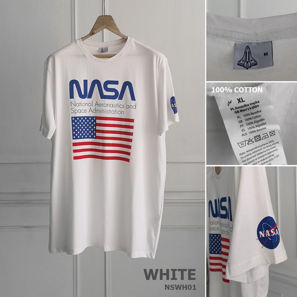 เสื้อยืด-nasa-สินค้านำเข้าแท้-cotton-100-as-30