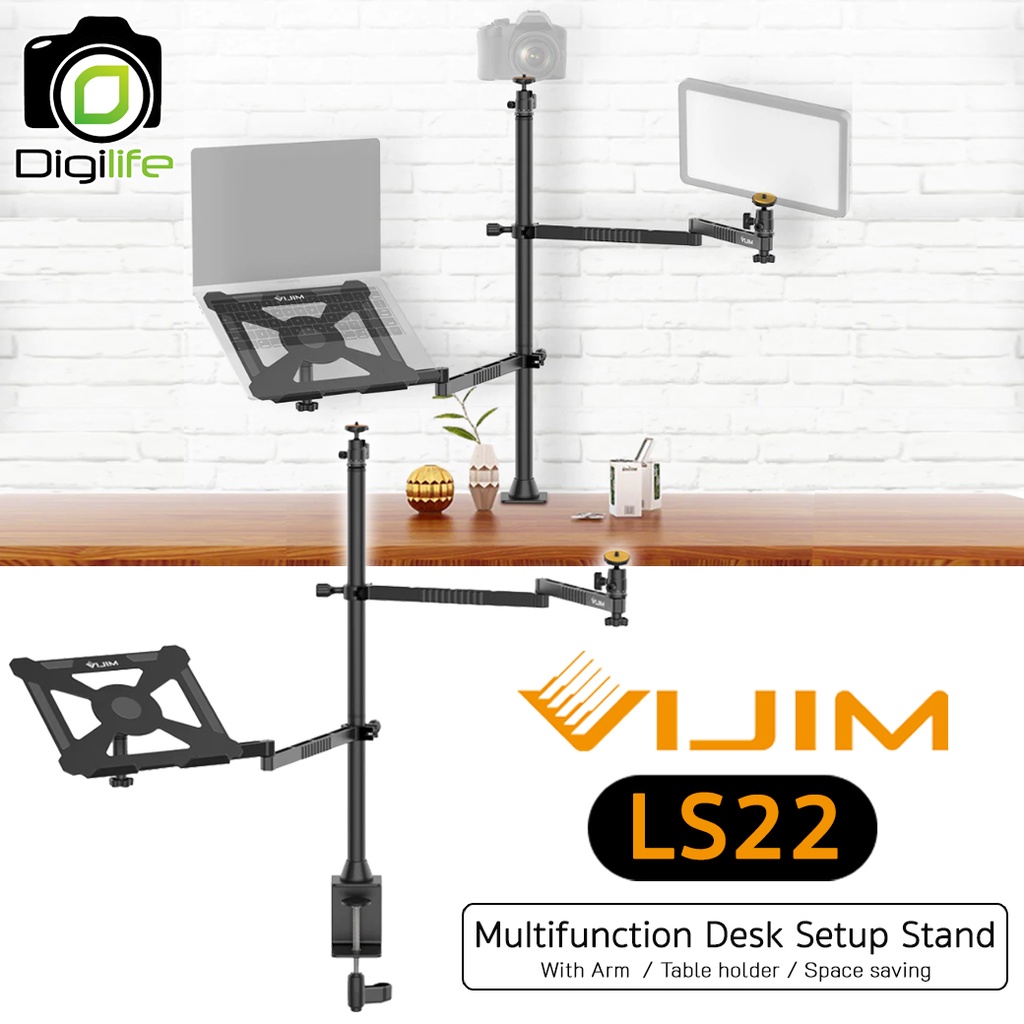 vijim-ls22-multifunction-desk-setup-stand-ขาตั้งแบบติดตั้งโต๊ะ-รีวิว-วิดีโอ-live-stream-e-sport-ถ่ายภาพ