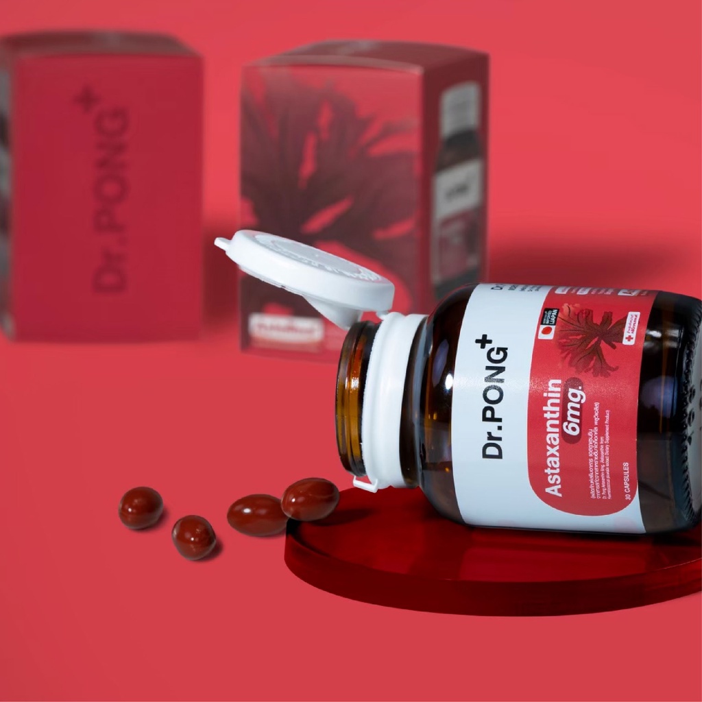 ภาพสินค้าDr.PONG Astaxanthin 6 mg AstaREAL ดอกเตอร์พงศ์ เนเชอรัล แอสตาแซนธิน 6 มก จากร้าน drpongshop บน Shopee ภาพที่ 3