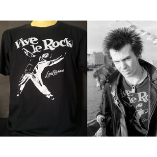 เสื้อยืดเสื้อวงนำเข้า Vive Le Rock! Sid Vicious Seditionaries Sex Pistols England UK Punk Rock Style Vintage T-Shir_24