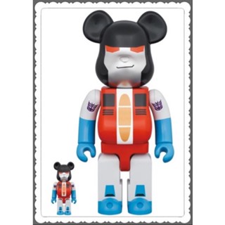 (ของแท้) BE@RBRICK TRANSFORMERSSTARSCREAM 100％ &amp; 400％ใหม่ไม่แกะ4999stock1 (Bearbrick)