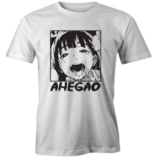 เสื้อสีขาว - 株式会社☫∋Ahegao Emoji Face การ์ตูนอะนิเมะเสื้อยืดลําลองญี่ปุ่นมังงะกราฟิกเสื้อเชิ้ตสําหรั_34