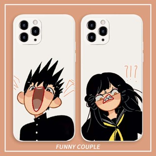 Funny couple mobile phone case เคสไอโฟน iPhone 8 Plus case X Xr Xs Max Se 2020 cover เคส iPhone 13 12 pro max 7 Plus 11