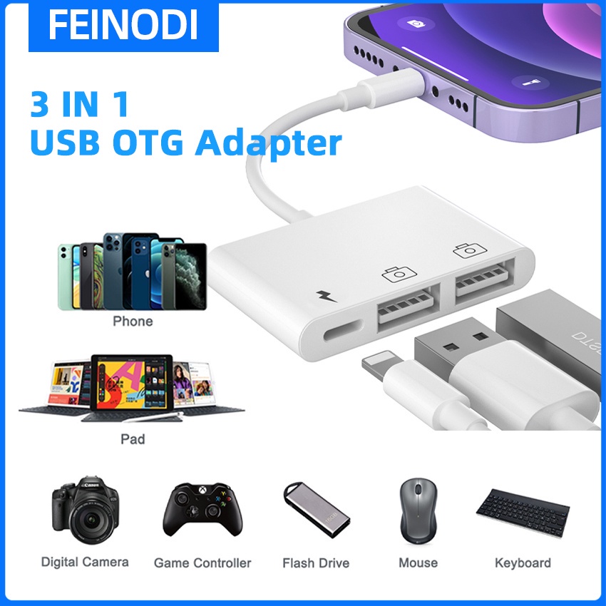 feinodi-otg-card-reader-usb-3-0-flash-drive-รองรับคีย์บอร์ด-เมาส์-เปียโน-midi-u-ดิสก์-sd-tf-micro-sd-พร้อมส่ง