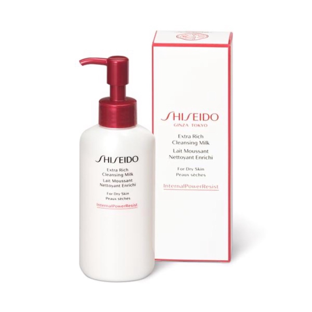 shiseido-extra-rich-ทำความสะอาด-cleansing-milk-125ml-ผลิตภัณฑ์จากประเทศญี่ปุ่น-ผลิตภัณฑ์ดูแลผิวเพื่อความงาม