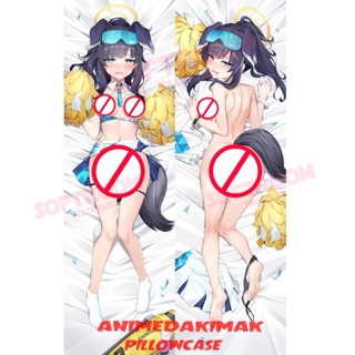 ปลอกหมอน แบบนิ่ม ลายอนิเมะ Blue Archive Hibiki Catzuka Dakimakura ขนาด 50x160 ซม. สําหรับตกแต่งบ้าน โซฟา เตียง DK4011