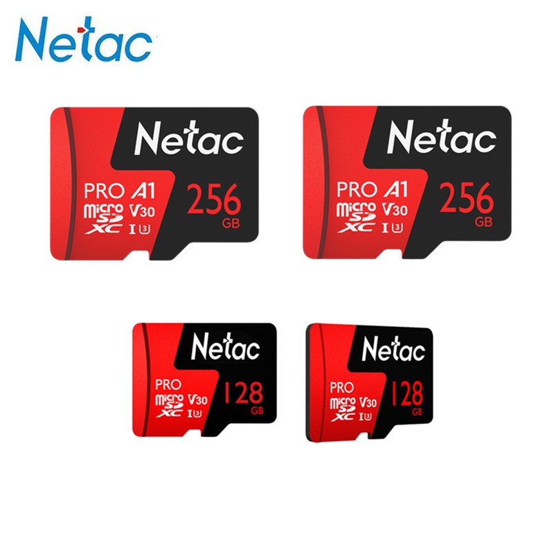 การ์ดหน่วยความจํา Netac Extreme 256GB Micro SD TF Card 128GB 64GB 32GB ...