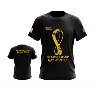 เสื้อยืดผ้าฝ้ายพิมพ์ลายรุ่นพิเศษ FIFA WORLD CUP QATAR 2022 World Cup Microfiber Cup